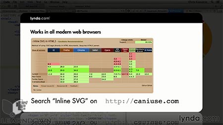 دانلود آموزش طراحی وب : چرخش اس وی جی به وسیله سی اس اس | Design the Web: SVG Rollovers with CSS 3