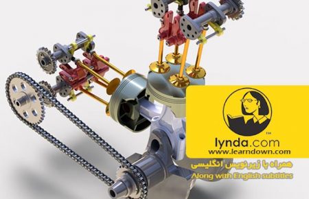 دانلود آموزش مدل سازی انجین موتور سیکلت در سالیدورک | Modeling a Motorcycle Engine with SOLIDWORKS