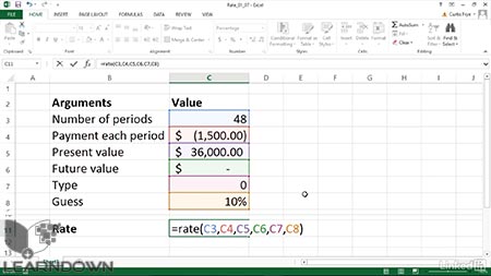 دانلود آموزش اکسل 2013 فانکشن های مالی | Excel 2013 Financial Functions in Depth 2