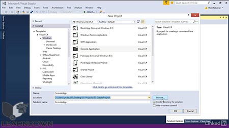 دانلود آموزش ویژوال استدیو : 03 بررسی پروژه ها و راهکارها |Visual Studio Essential Training 03 Exploring Projects and Solutions 2