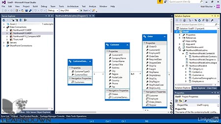 دانلود آموزش ویژوال استدیو : 11 ابزارهای داده | Visual Studio Essential Training 11 Data Tools 3